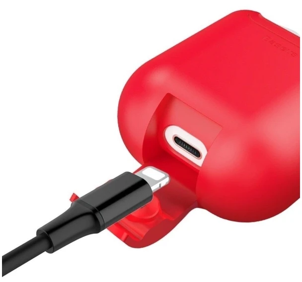 Dėklas Baseus (WIAPPOD-09) AirPods 2/AirPods 1 raudonas