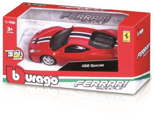 Bburago Burago FERRARI Ferrari 1:43 su diskų įtaisu typu Pull Back
