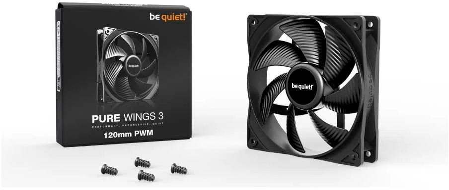 Be Quiet! LISTAN BE QUILT PURE WINGS 3 120 mm PWM ventiliatorius