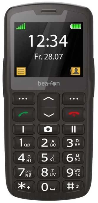Feature Phone Beafon Sidabrinis Line SL260 Dual-Sim Juodas Sidabrinis