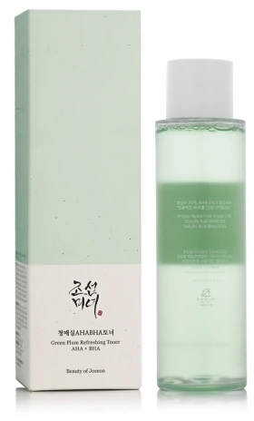 Beauty of Joseon Žalias Plum Refreshing Toneris AHA + BHA gaivinantis tonikas veidui, 150 ml