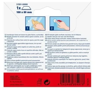 Tesa Protect Filzgleiter rechteckig 100 x 80mm baltas