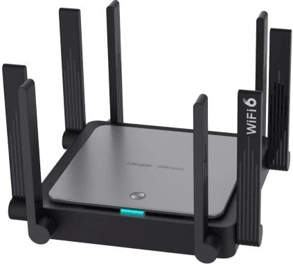 Belaidis maršrutizatorius RUIJIE Belaidis maršrutizatorius 3200 Mbps Mesh Wi-Fi 6 1 WAN 4x10/100/1000M Antenų skaičius 10 RG-EW3200GXPRO