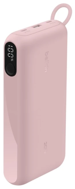 Belkin Powerbank 20 000 mAh, 20 W, USB-C ir USB-A, su ekranu, BPB028hqPK