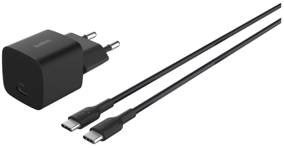 Belkin „BOOST Charge“ 25 W USB-C įkrovimo lizdas, PD/PPS, 1 m, WCA012kq1MBK-B6