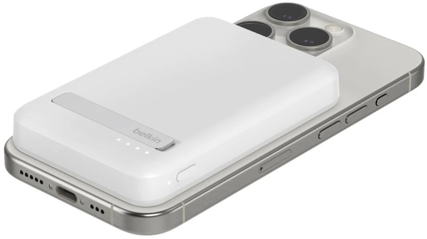 Belkin 8000 mAh 15W Qi2 MagSafe balta
