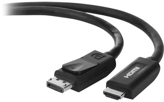 Kabelis Belkin DisplayPort - HDMI 1.8m juoda (F2CD001B06-E)