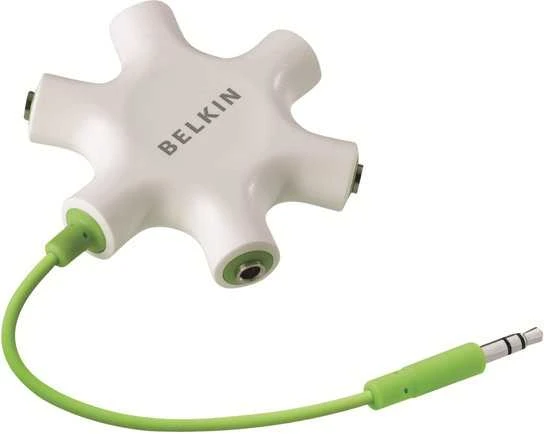 Belkin F8Z274bt RockStar 5 x 3,5mm Jack Audio Splitter balta