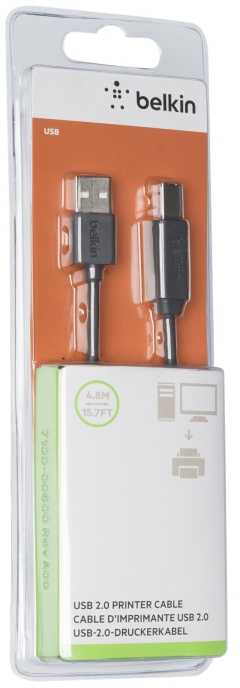 Belkin USB2.0 A–B kabelis, 4,8 m