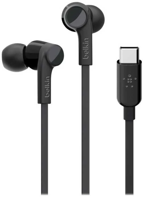 BELKIN ROCKSTAR Ausinės WITH USB-C CONNECTOR (Juodas)