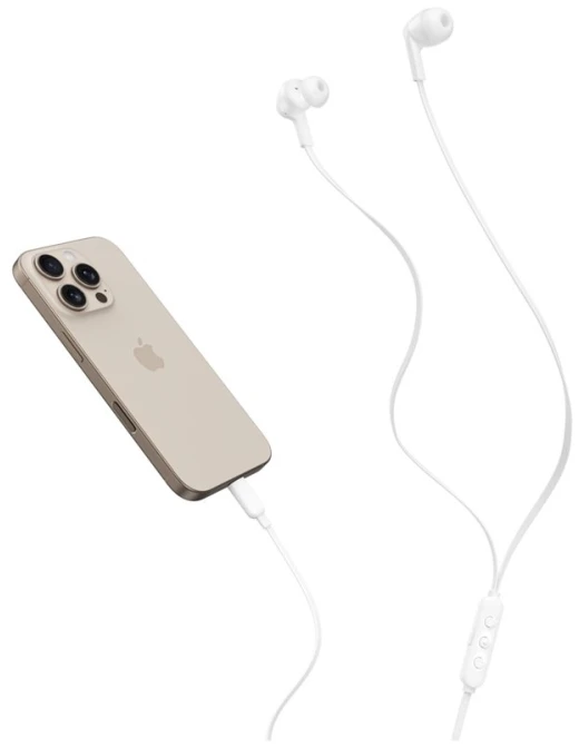 Belkin SOUNDFORM ANC IN-EAR Ausinės - WITH KABELIS USB-C Baltas