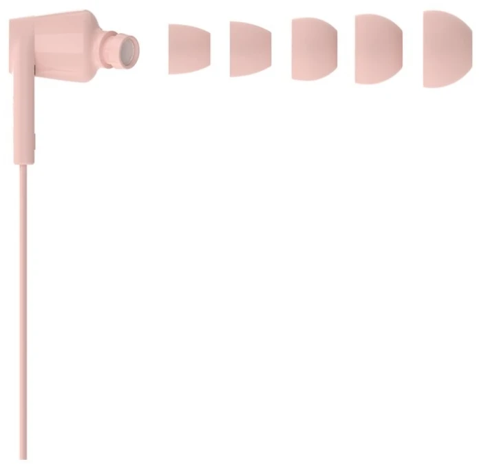 Belkin SoundForm Ausinės su laidu į ausis įkišamos Music/Everyday USB Type-C Rožinė