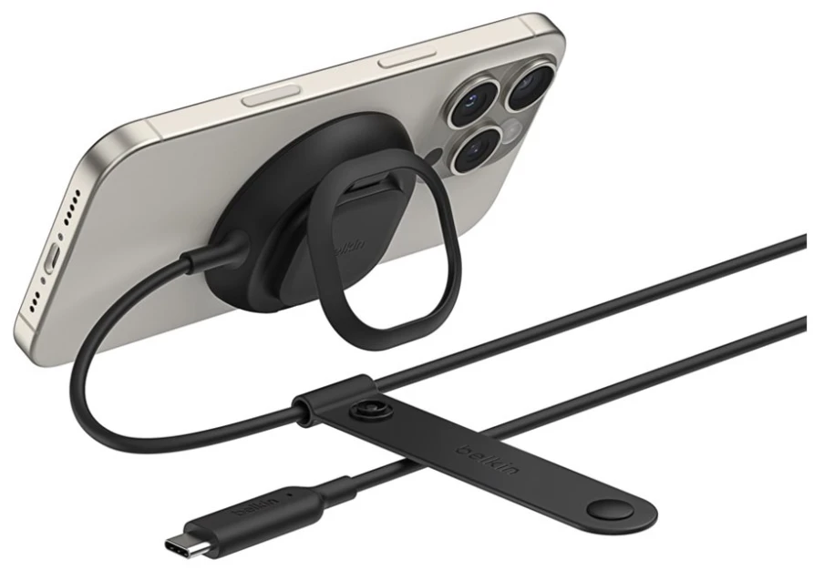 Įkroviklis Belkin UltraCharge Mag. Charger Qi2 25W Kwadratowa Juodas (WIA013HQBK)
