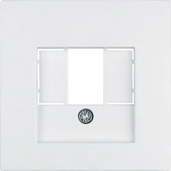 Berker Glas Centrinis elementas TAE ir garsiakalbio lizdas, sniego baltas (10331909)