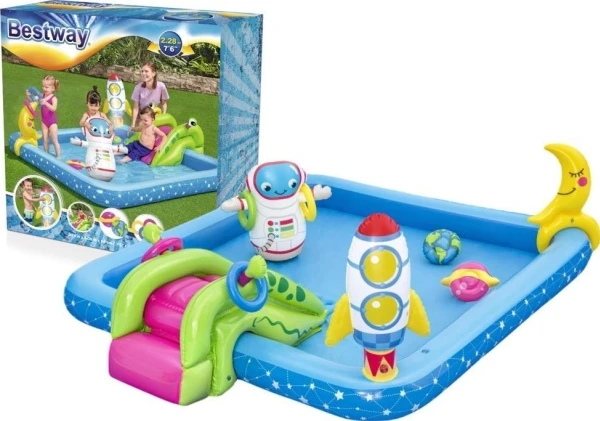Bestway 53126, Karkasinis baseinas, Stačiakampis, 2 metai, Mėlyna