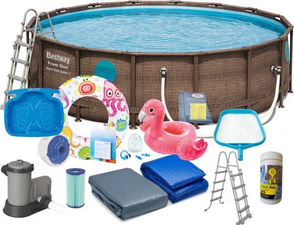 Baseinas Bestway Power Steel™ Swim Vista Series™ 4.88m x 1.22m (56725)