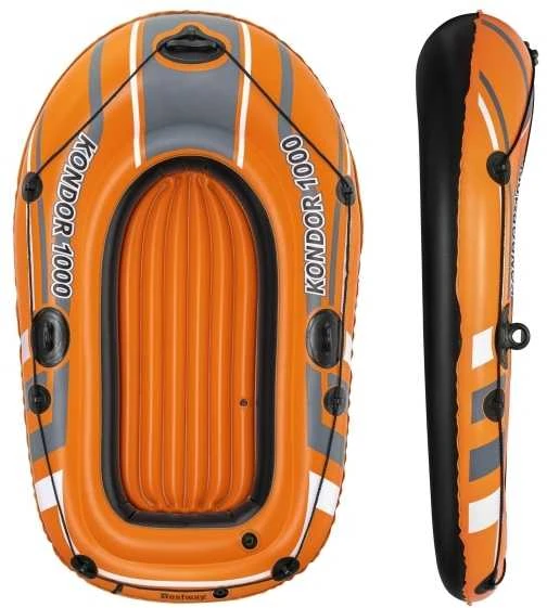 Bestway Pripučiama „Hydro-Force“ plaustas 1,55 m x 93 cm, Kelionėms / poilsiui, Pripučiama valtis, Juoda, Raudona, Vinilas, 1 asmuo(-ys), 80 kg