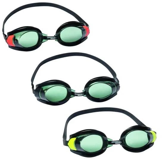 „Bestway Pro Racer“ akiniai, Unisex, Juoda, Mėlyna, Žalia, Oranžinė, Juoda, Jaunimui, 7 metai, Kinija