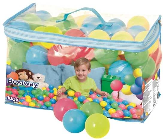 BestWay kamuoliukai 100vnt., 6,5 cm Splash & Play art. 52027