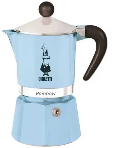 Moka pot Bialetti Moka Rainbow 3-cup Light Mėlyna