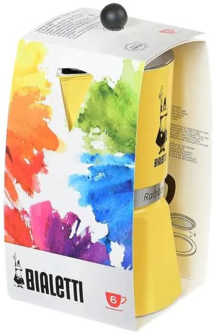 Kavos Aparatas - Bialetti Rainbow 6TZ 300 ml Geltonas