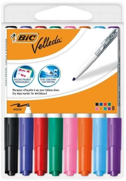 Apvalus sauso trynimo mašinėlė 8 spalvų Velleda BIC 503844 BC