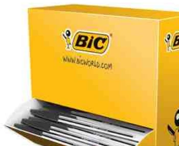 BIC Cristal Medium - Juodas,Transparent - Juodas - Stick ballpoint pen - Medium - 1 mm - 0.4 mm