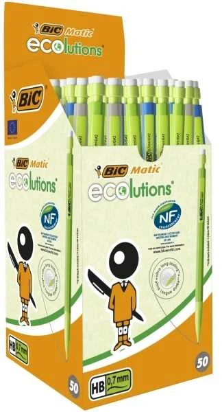 Bic Automatinis pieštukas Matic Ecolution HB, 0.7 mm, pakuotėje 50 vnt.