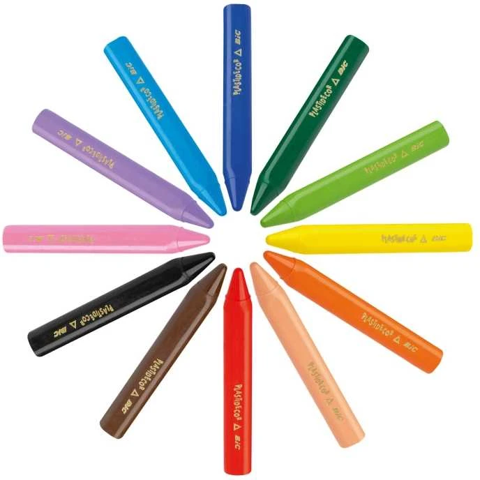 Kreidelės BIC Plastic , 12 vienetų