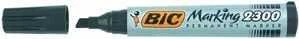 BIC Marking 2300, Juoda, Smailiu galiuku, Juoda, Pilka, 3,1 mm, 5,3 mm, Medžio drožlių plokštė, Stiklas, Metalas, Popierius, Plastikas