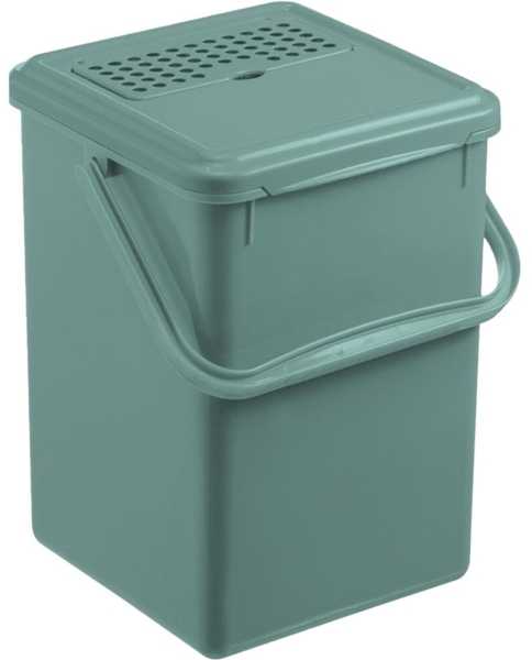 Atliekų Konteineris - ROTHO Žalias 9L Perdirbtas Technopolimeras su Kvapo Filtru