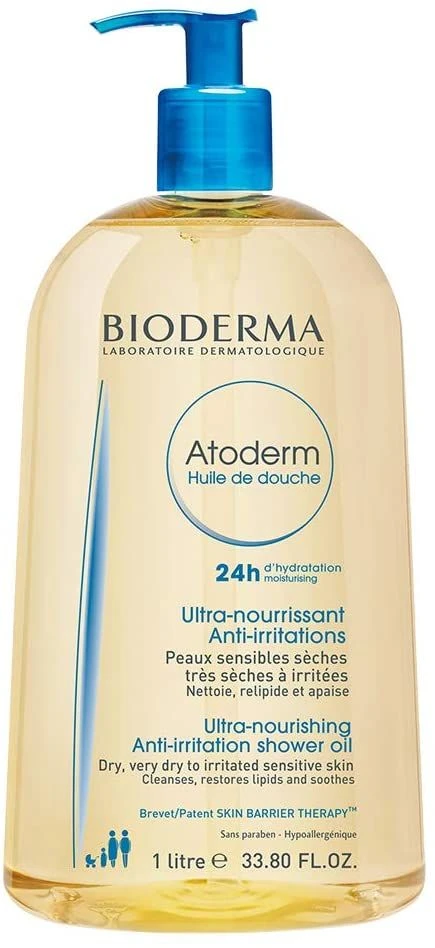 Aliejinis prausiklis sausai odai Bioderma Atoderm Huile de Douche, 1000 ml