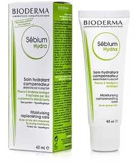 Bioderma Sebium Hydra Moisturising Compensating Creme Drėkinamasis kremas veidui, 40 ml