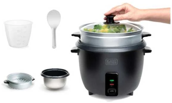 Black & Decker juodas+decker Rice cooker Juodas & Decker BXRC1800E