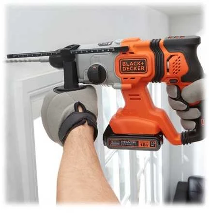 Black & Decker Juodas & Decker Perforatorius Juodas & Decker BCD900B-XJ; 1,2 J; SDS-plus; 18 V (be akumuliatoriaus ir pakrovėjo)