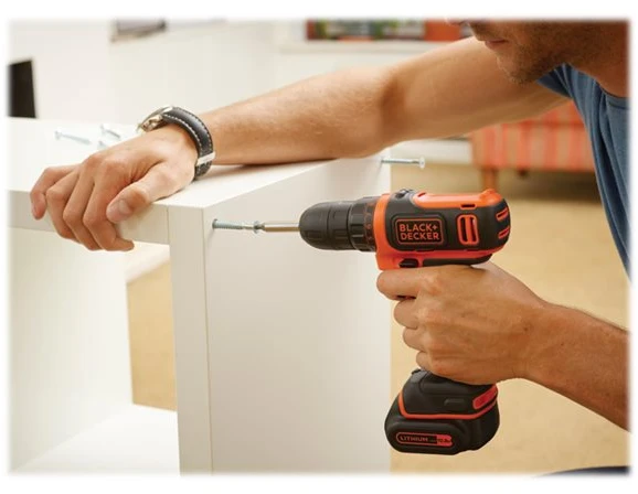 Akumuliatorinis suktuvas-gręžtuvas Black & Decker BDCDD12-QW 12V 1,5Ah