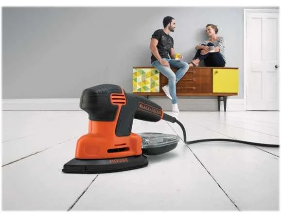 Black & Decker Juodas & Decker Ekscentrinis šlifuoklis su 125 FI 340W AC Bosch GEX 125