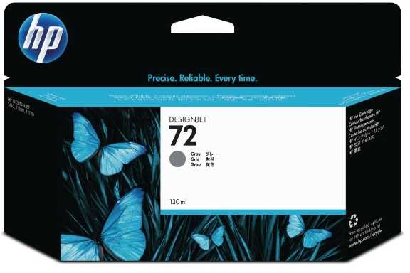 Hewlett Packard (HP) HP no.72 Ink Cart. Pilkas su Vivera rašalu (130 ml)