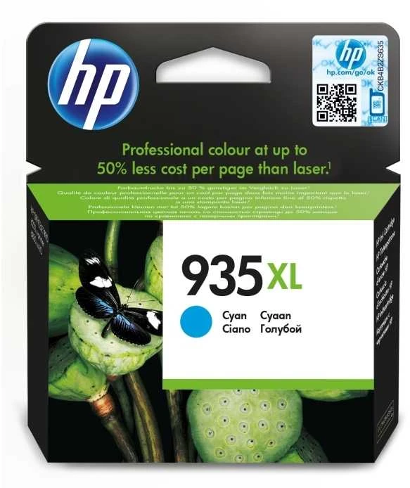 Hewlett Packard (HP) Originali HP 935XL didelės našumo žalsvai mėlynos spalvos rašalo kasetė