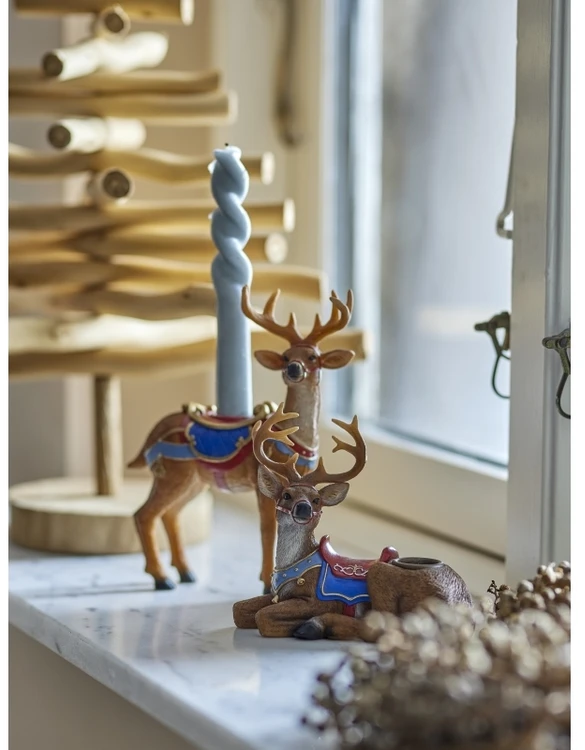Bloomingville - 2 vnt. rinkinys - „Glory Reindeer“ žvakidės (82058346)