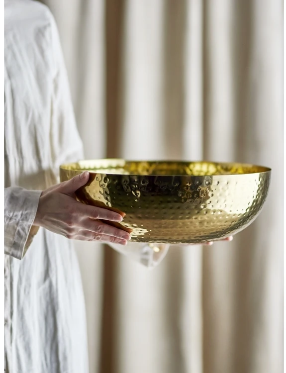 Bloomingville - Mettemarie Bowl Ø36 cm - Auksinis