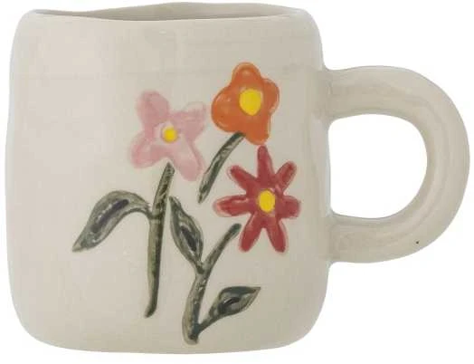 Bloomingville Millie puodelis, natūralus, keramikos dirbiniai