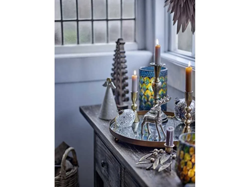 BLOOMINGVILLE Nadine Ornament, balta, stiklas
