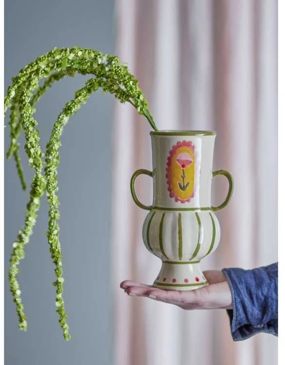 Bloomingville Odina vaza, įvairiaspalvė, akmens masės