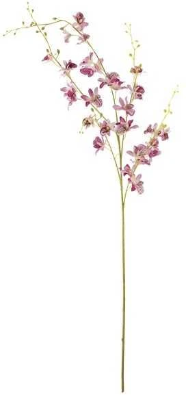 Rožinė dirbtinė orchidėja, pilno ilgio stiebas