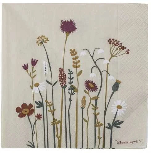 BLOOMINGVILLE Paige servetėlės, įvairiaspalvės, FSC®Mix, popierius