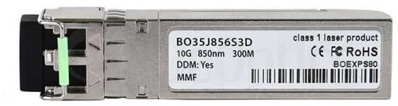 Šakotuvas Carruzzo BlueOptics SFP-10G-SR-AL-BO tinklo siųstuvų-imtuvų modulis Optinis pluoštas 10000 Mbit/ai SFP+ 850 nm