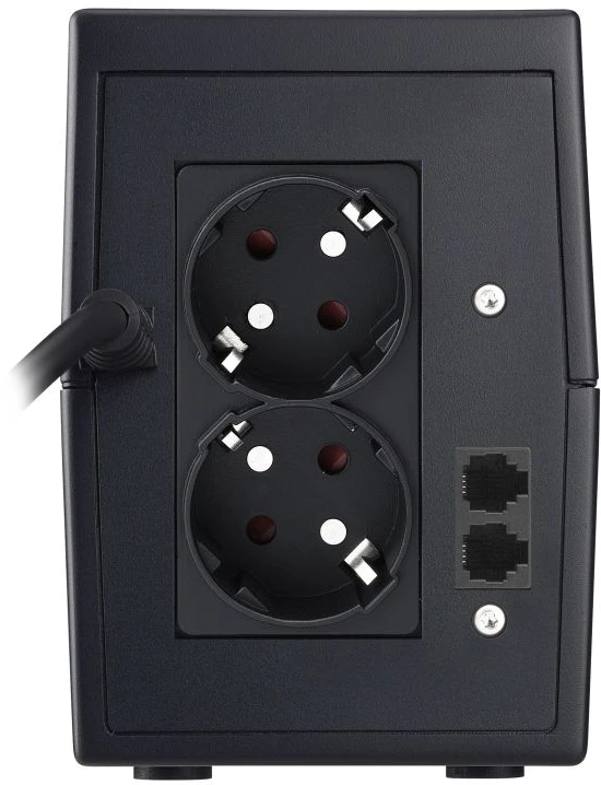 POWERWALK VI 650 SHL Power Walker UPS LINE-INTERACTIVE 650VA, 2X SCHUKO, RJ11 IN/OUT, USB, LCD