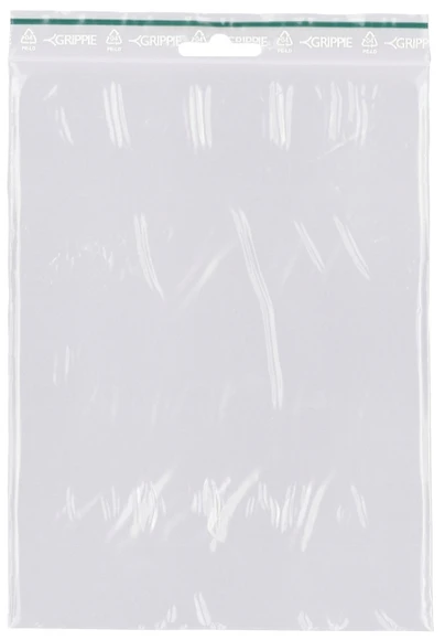 BNT Užsegami maišeliai „Grippie Žalias“, 170 x 230 mm, 100 vnt. pakuotėje.