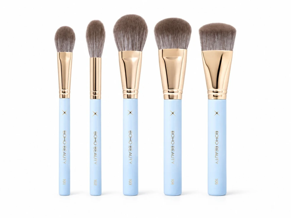 Boho Beauty Boho makiažo rinkinys 5 vnt. veido makiažui, mėlyna